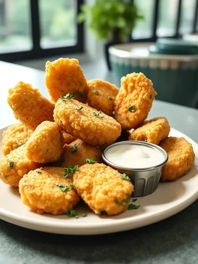 Air Fryer Fried Pickles – Easy Quick Snack - cooking process