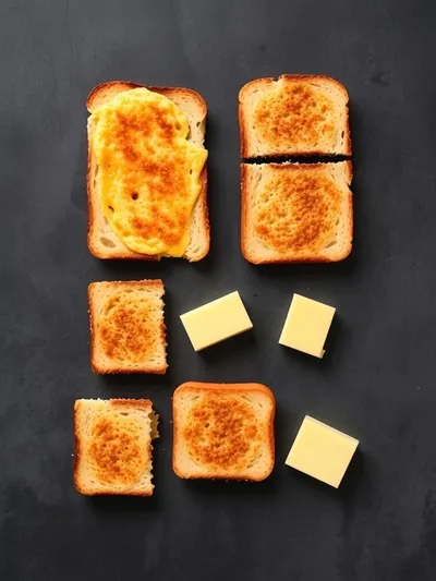 Air Fryer Grilled Cheese Quick Recipe - ingredients preparation