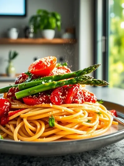 Asparagus Tomato Pasta Recipe