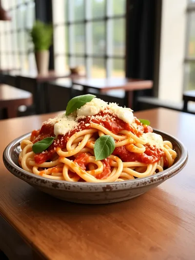 Best Ever Baked Ziti - ready to serve