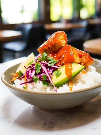 Bang Bang Salmon Bites Bowls - ready to serve