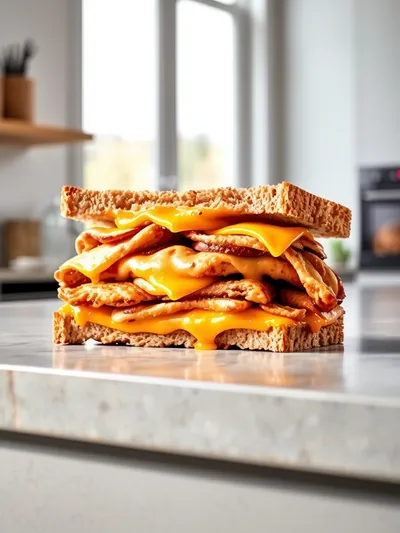 BBQ Chicken Grilled Cheese