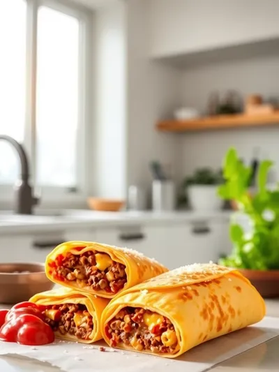 Beef and Cheese Chimichangas