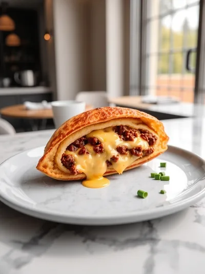 Beef and Cheese Hot Pockets - cooking process