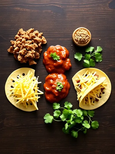 5-Ingredient Beef Enchiladas - ingredients preparation