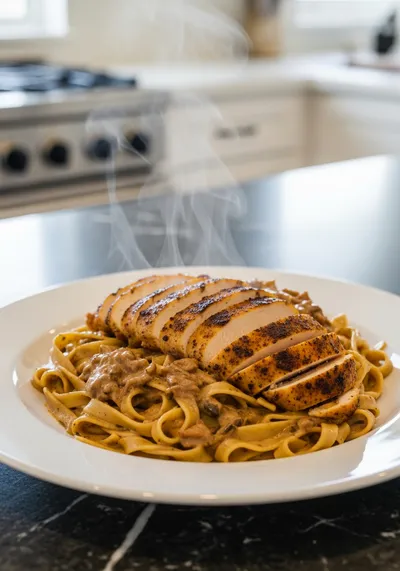 Blackened Cajun Chicken Alfredo