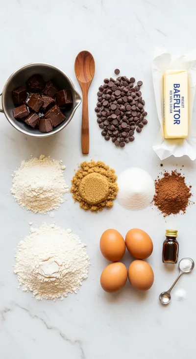 Brownie-Stuffed Chocolate Chip Cookies - cooking process