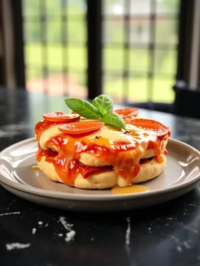 Bubble Up Biscuit Pizza Casserole - ready to serve