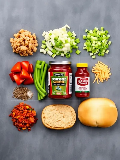 Cajun Chicken Sloppy Joes – Easy Quick Lunch - ingredients preparation