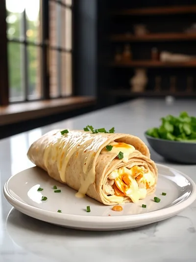 Cheesy Garlic Chicken Wraps – Quick Low Carb - ready to serve