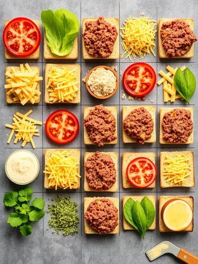 Cheesy Ground Beef Melt Recipe – Quick & Easy - ingredients preparation