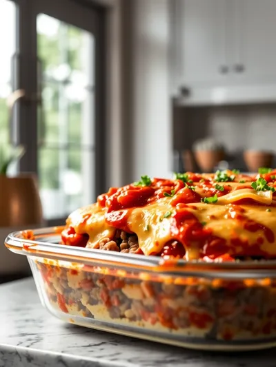 Cheesy Hamburger Casserole Bake – Quick Weeknight Dinner