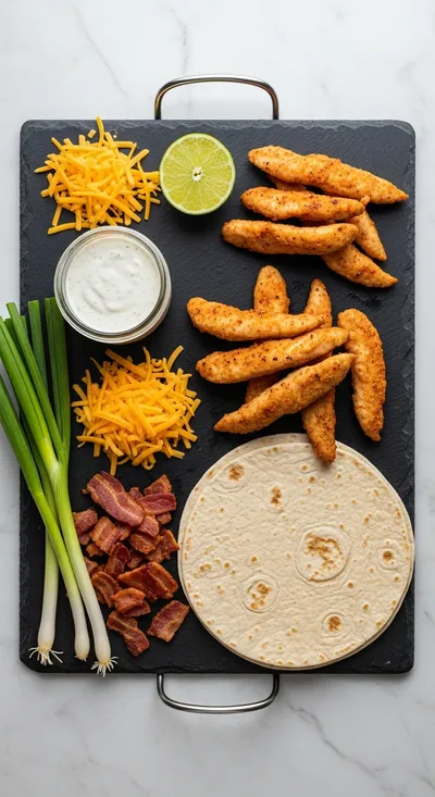 Chicken Bacon Ranch Quesadillas – Quick & Easy - cooking process