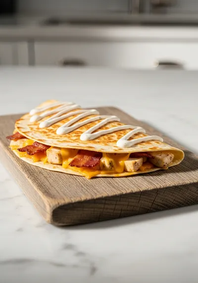 Chicken Bacon Ranch Quesadillas – Quick & Easy