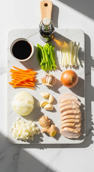 Easy Chicken Lo Mein Recipe - cooking process