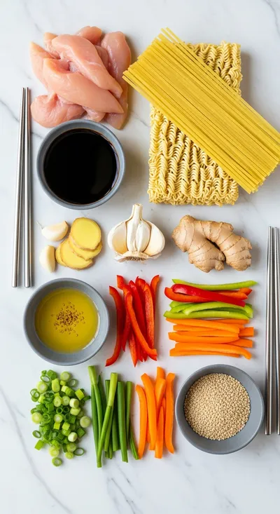 Chicken Ramen Stir Fry – Ready in 30 Minutes - cooking process