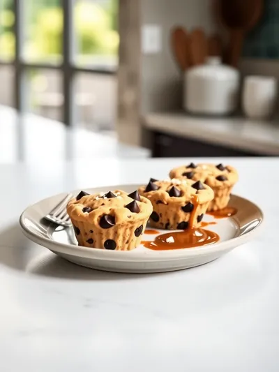 Chocolate Chip Cookie Dough Cups - cooking process