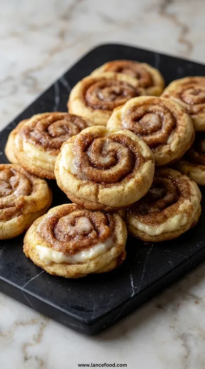 Cinnamon Roll Cheesecake Cookies