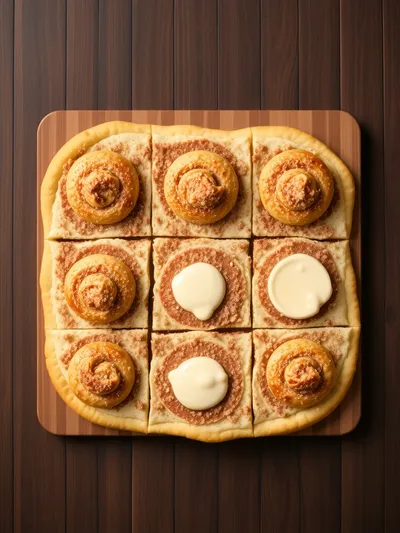 Cinnamon Sugar Pizza with Crescent Rolls - ingredients preparation