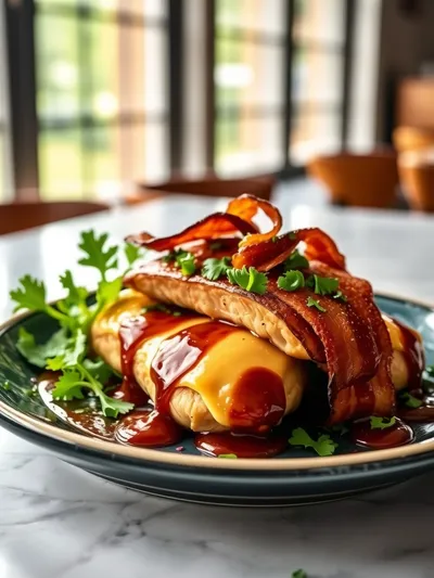 Cowboy BBQ Turkey Bacon Cheddar Chicken – Dinner Recipe - ready to serve