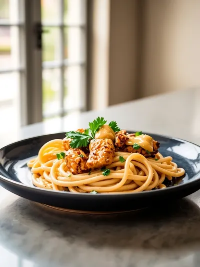 Cowboy Butter Chicken Pasta Recipe - cooking process