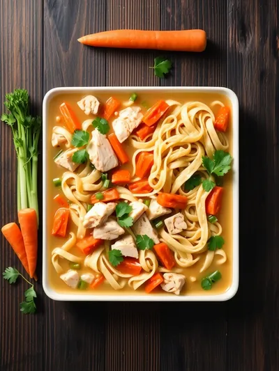 Crack Chicken Noodle Soup – Quick & Easy Comfort - ingredients preparation