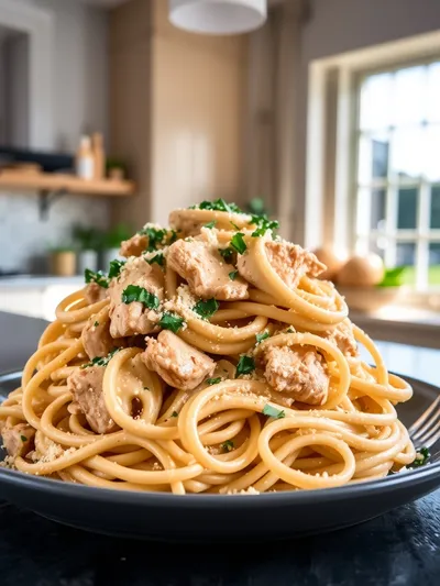 Creamy Garlic Parmesan Chicken Pasta