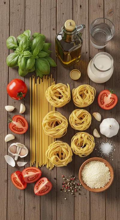 Creamy Tomato Garlic Pasta – Easy Weeknight Dinner - cooking process