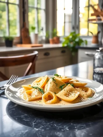Creamy Tuscan Ravioli Easy Weeknight Dinner - ready to serve
