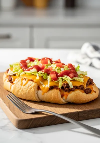 Crescent Roll Taco Pizza Recipe