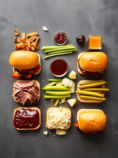 Crockpot BBQ Beef Sandwiches - ingredients preparation