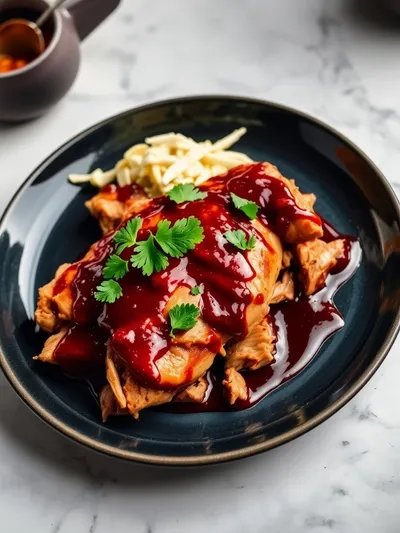 Crockpot BBQ Chicken - ready to serve