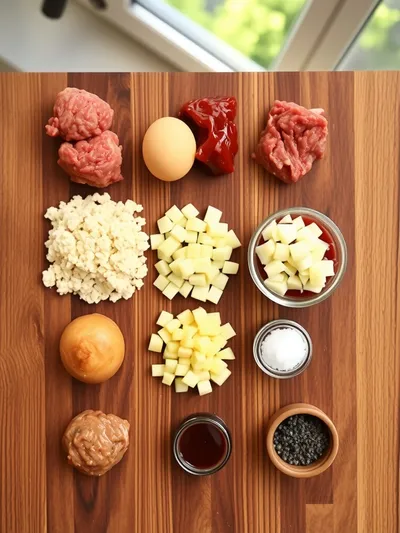 Crockpot Meatballs in Grape Jelly & BBQ Sauce - ingredients preparation