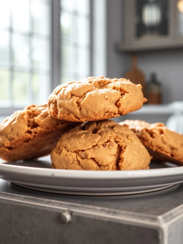 Easy 3 Ingredient Sugar Free Peanut Butter Cookies