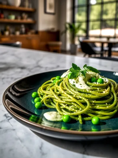 Green Pea Pasta – Quick & Easy Healthy Recipe - ready to serve