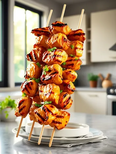 Grilled Cowboy Butter Chicken Skewers