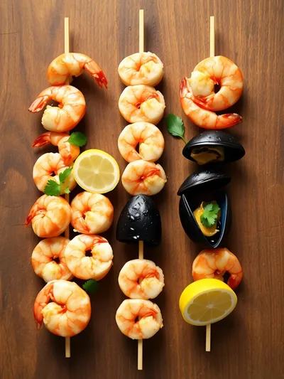 Grilled Seafood Skewers – Quick Summer Recipe - ingredients preparation