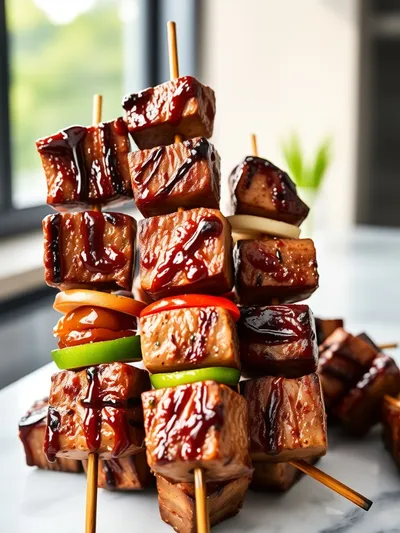 Grilled Teriyaki Steak Kabobs