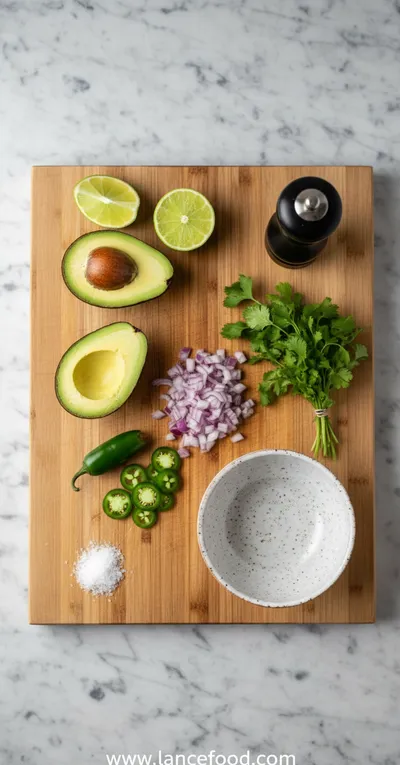 Easy Homemade Guacamole – Simple Fresh Dip - cooking process