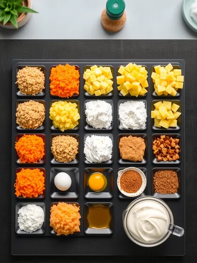 Hawaiian Carrot Pineapple Cake – Moist and Easy - ingredients preparation