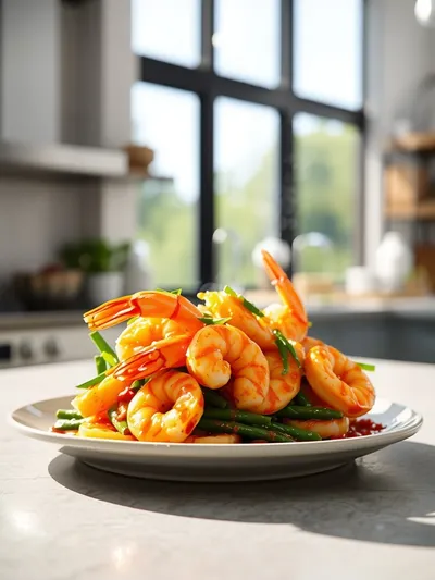 High-Protein Honey Garlic Shrimp