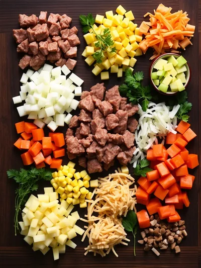 Hobo Casserole – Easy Ground Beef Recipe - ingredients preparation