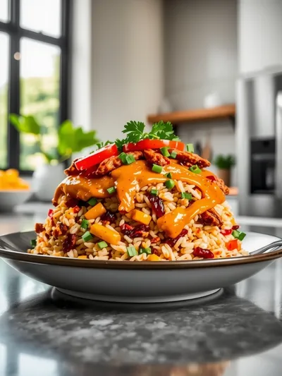Honey BBQ Chicken Rice – Easy One-Pan Dinner