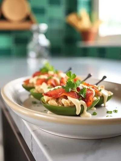 Jalapeno Poppers With Turkey Bacon - ready to serve