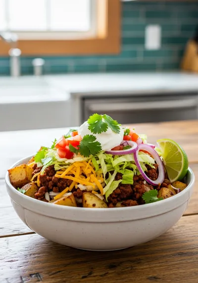 Loaded Potato Taco Bowl – Hearty Meal Prep