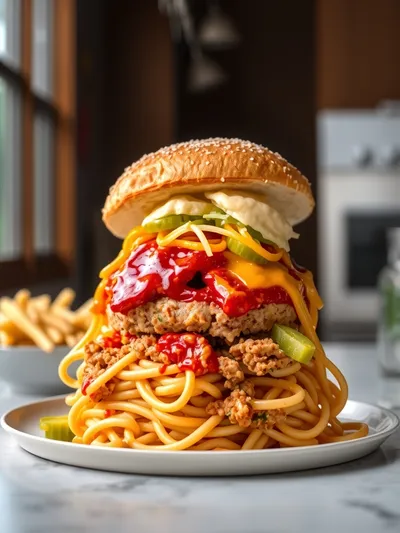 Loaded Turkey Cheeseburger Pasta – Quick & Easy Dinner