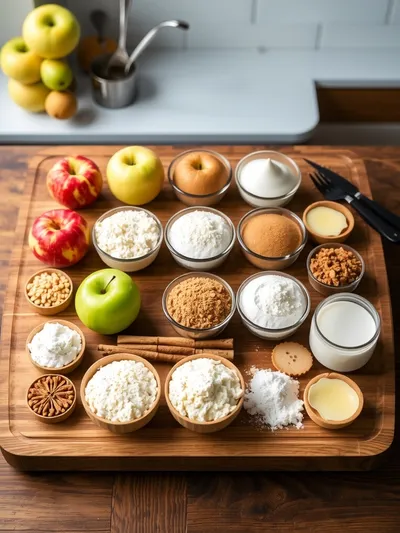 Moist Apple Fritter Cake Recipe - ingredients preparation