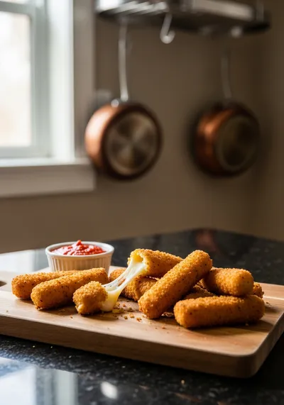 Easy Homemade Mozzarella Sticks