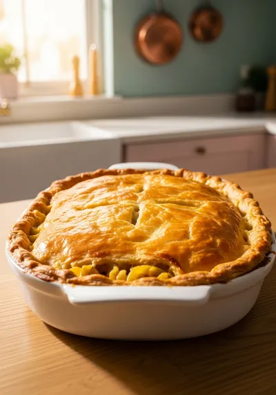 Noodle Chicken Pot Pie Casserole