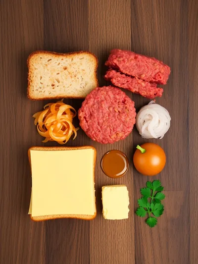 Best Patty Melt With Secret Sauce - ingredients preparation